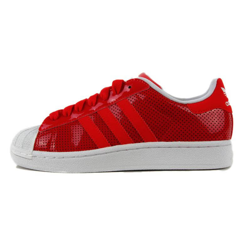 阿迪达斯adidas三叶草中性板鞋-g60980 红色 42