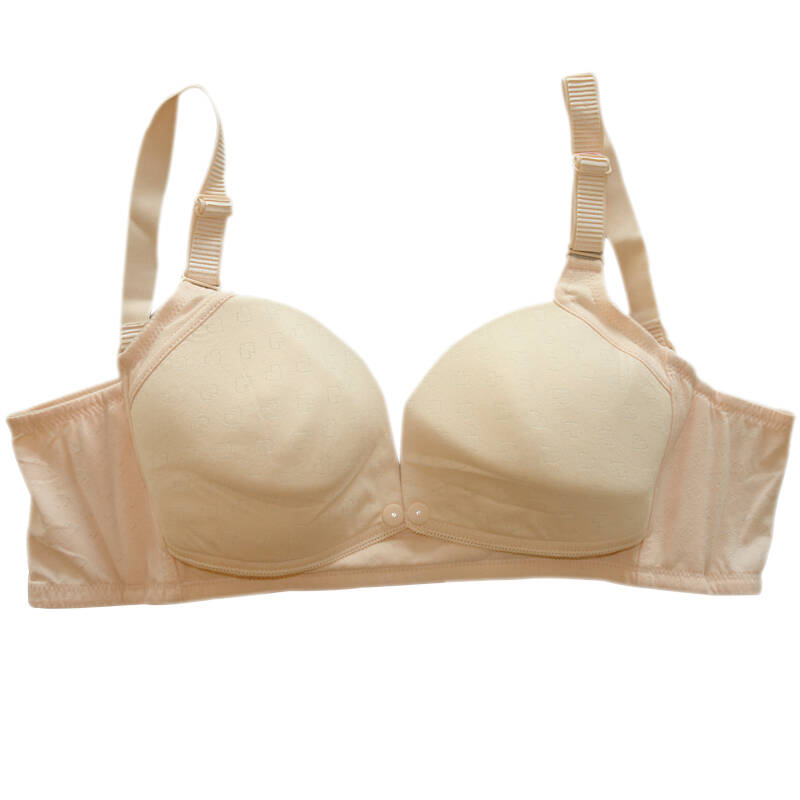 妈咪秘密 孕妇内衣 前开口哺乳立体文胸289101 虾黄 80c