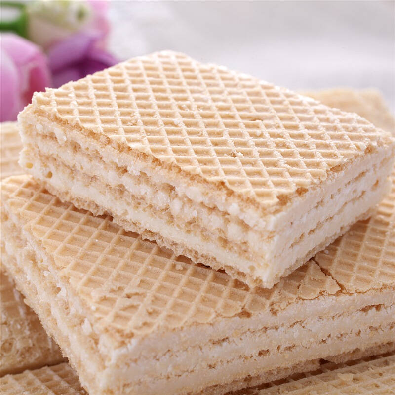 意大利进口 vicenzi 维鲜 格里斯 牛奶 华夫 饼干 (三片装)90g 盒装