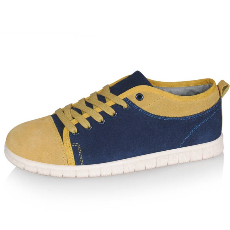 尤萨 百搭新款男士时尚休闲鞋 英伦韩版潮流板鞋 黄色 40