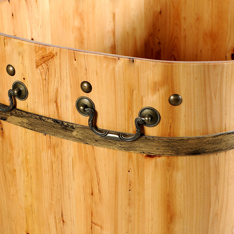 嘉熙木桶 86cm长休闲6型浴桶 香柏木实木洗澡泡澡桶/浴缸浴盆 使用中