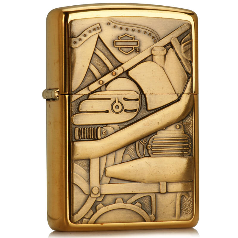 芝宝zippo打火机tg8283 哈雷软尾摩托 纯铜(六款火机套装 96年生产)