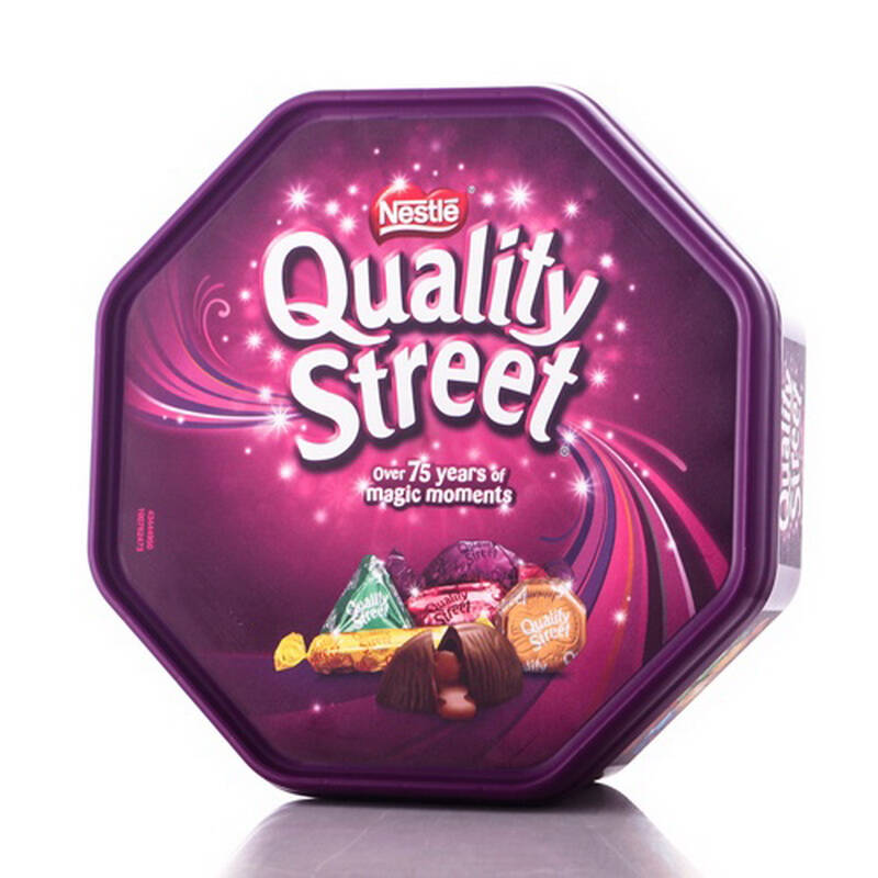 nestle雀巢花街巧克力太妃糖礼盒装795g (英国进口 罐)中粮我买网