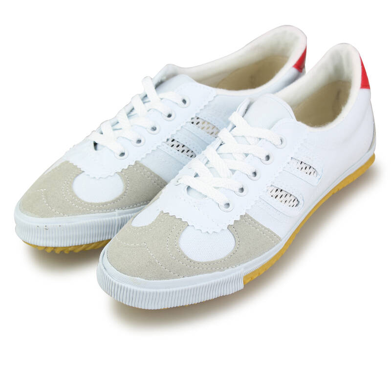 双星dsa006 排球f 轻便透气排球鞋防滑帆布鞋晨练鞋 白色 39/245