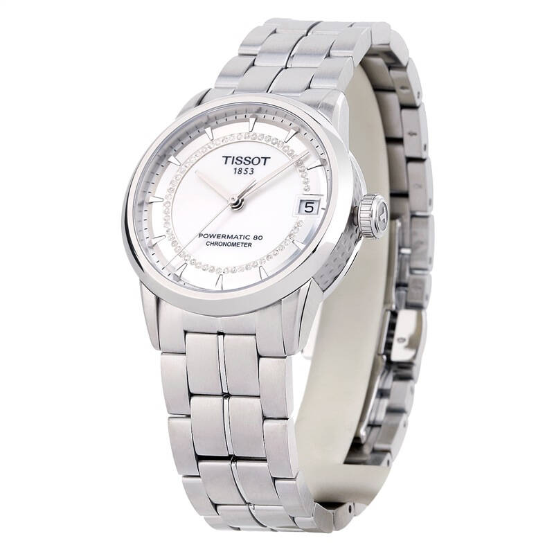 天梭(tissot)手表 豪致系列机械女表t086.208.11.116.00