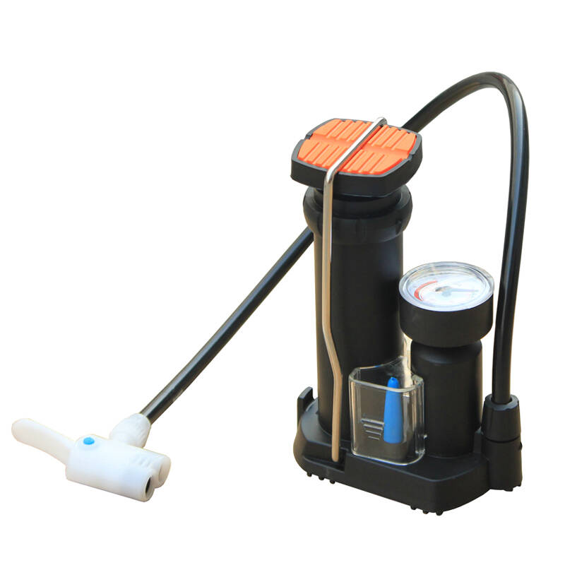 科程 高压脚踏打气筒 便携脚踩打气泵 自行车摩托车电动车充气泵