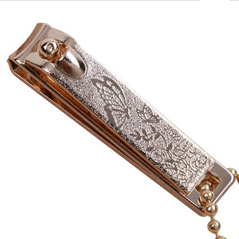 韩国777 小号镀金指甲剪儿童指甲刀可挂钥匙 n-309yg