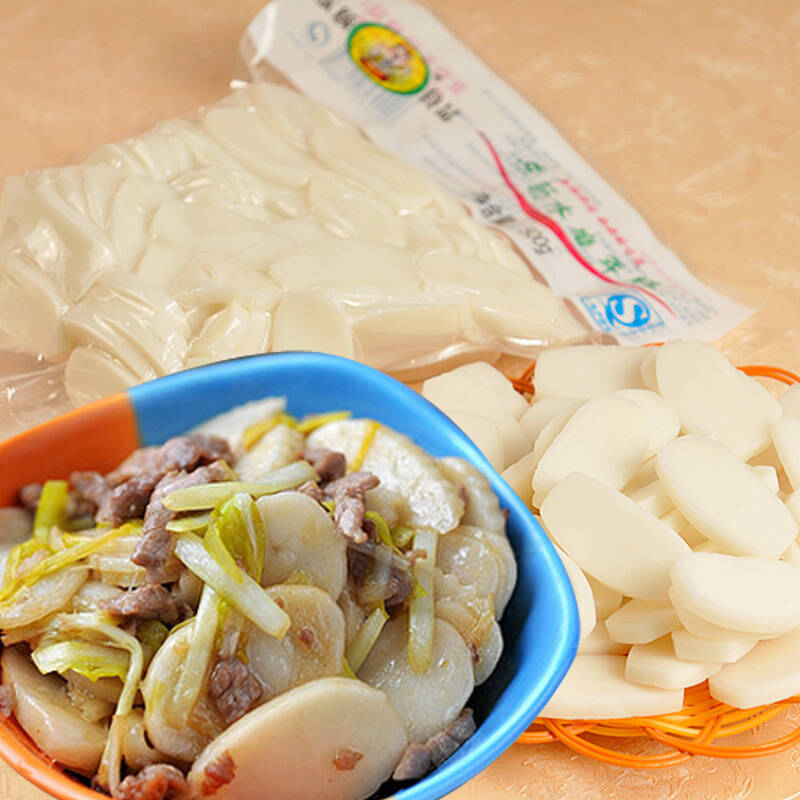 东颐水磨年糕500g 宁波特产 韩式炒年糕片 新鲜年糕 东颐庄园