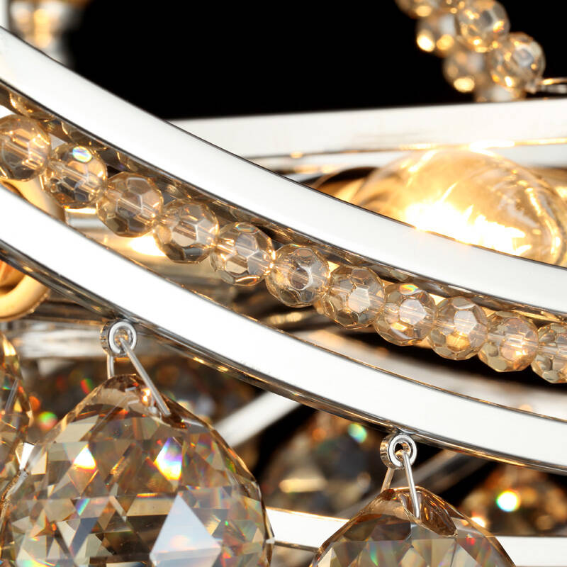 灯具现代时尚 创意吊灯水晶灯卧室灯餐厅灯饰d205 d205/干邑色水晶