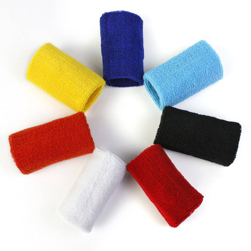 运动护腕羽毛球网球篮球护腕安全防护两只装 白色护腕