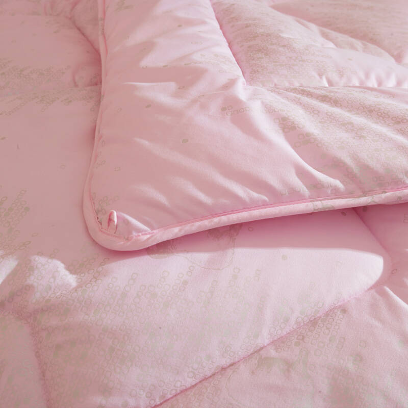 九洲鹿 防钻毛超保暖100%纯羊毛被子 单双人加厚秋冬被芯 粉色 160