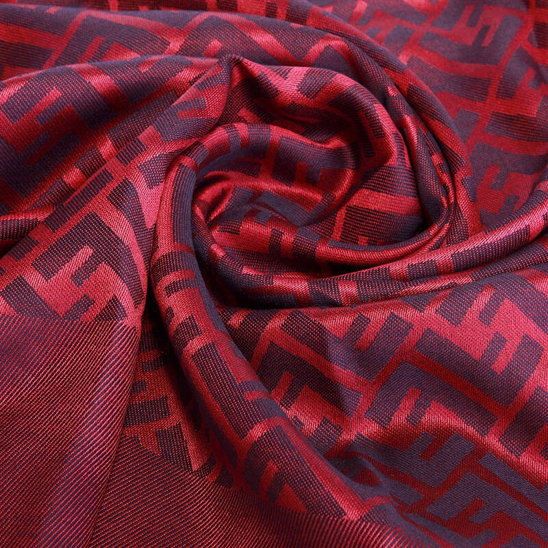 fendi 芬迪女士双f红色羊毛混纺围巾 fxt085 dwp f0f32