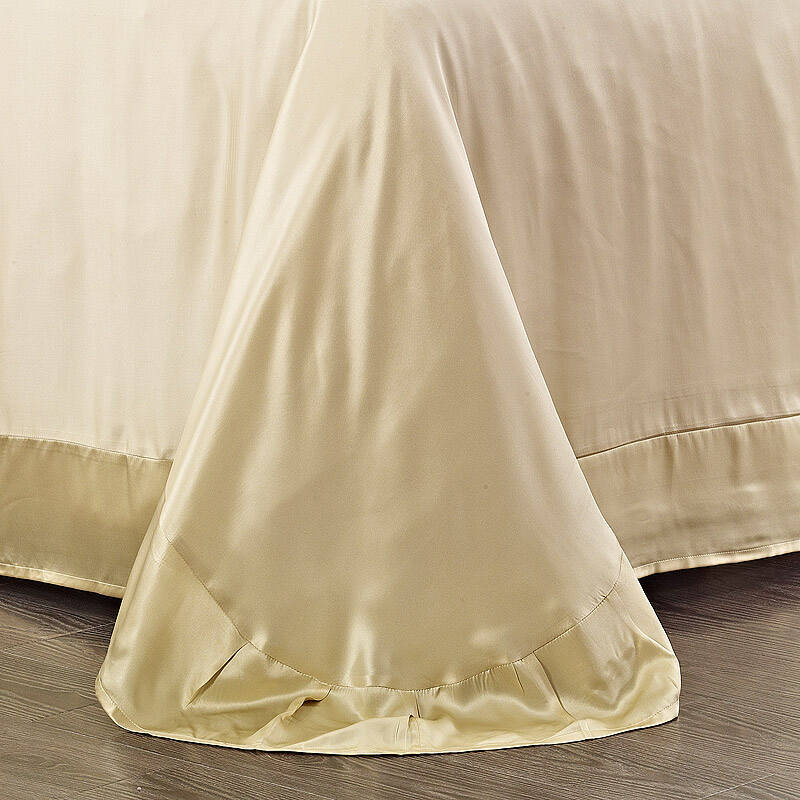 丝煌真丝床单单件纯色单人双人婚庆丝绸床上用品 卡其米 1.
