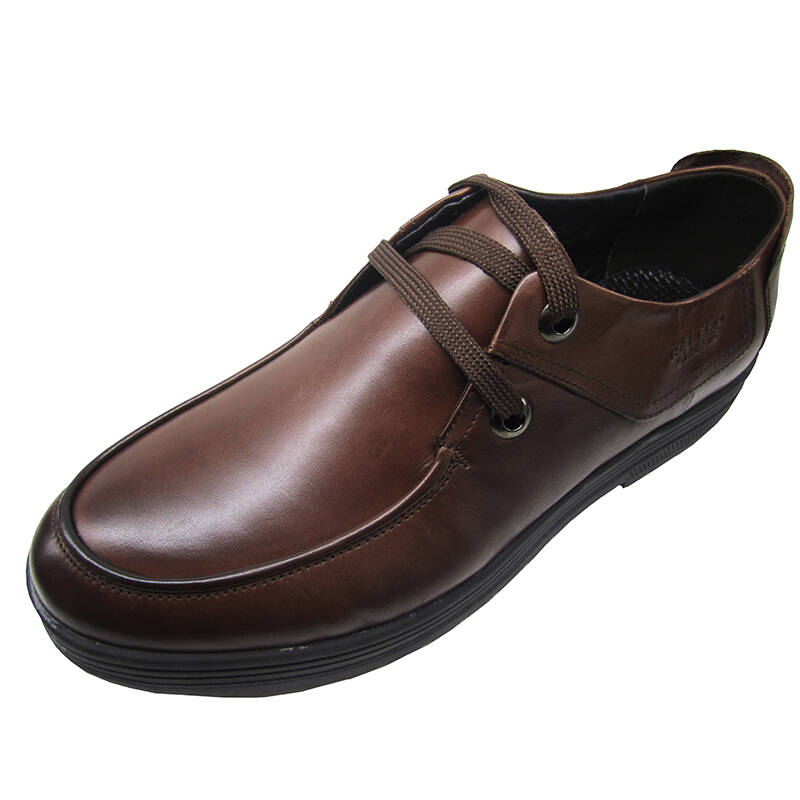 宾奴最新新款商务休闲男鞋系带经典款式923201598咖啡色 咖啡色 38