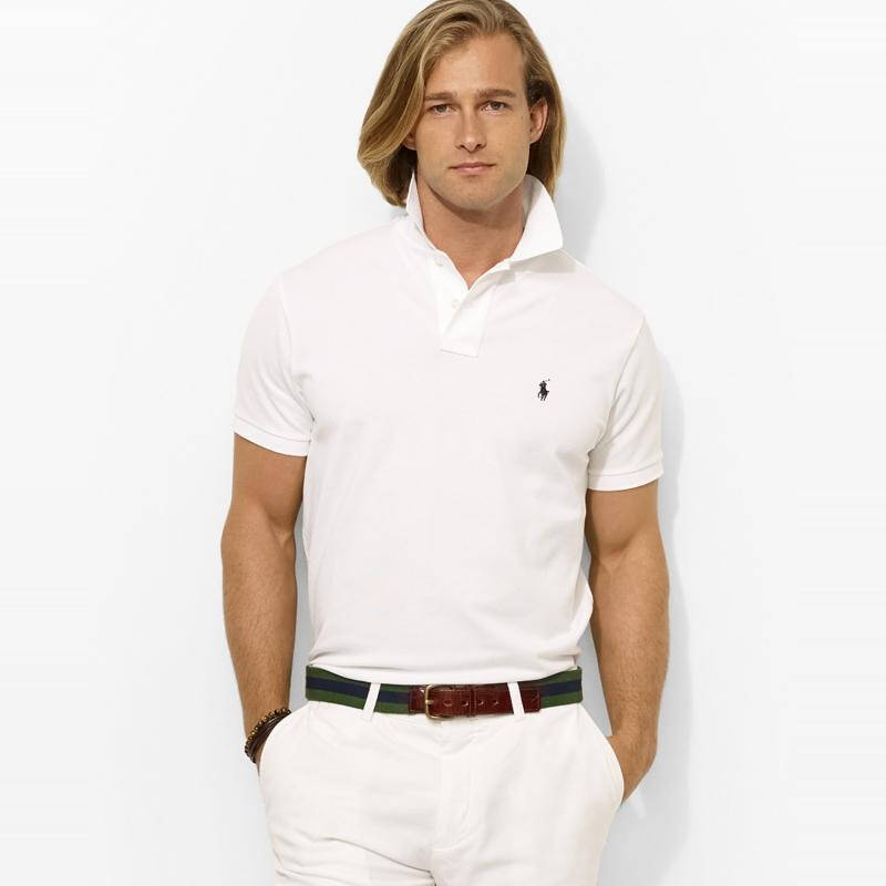 拉夫勞倫馬球 polo by ralph lauren 男式短袖polo衫 white q00060837