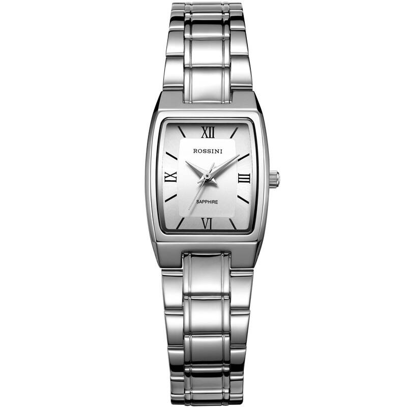 罗西尼(rossini)手表 雅尊商务系列不锈钢石英情侣表女表r1390w01d