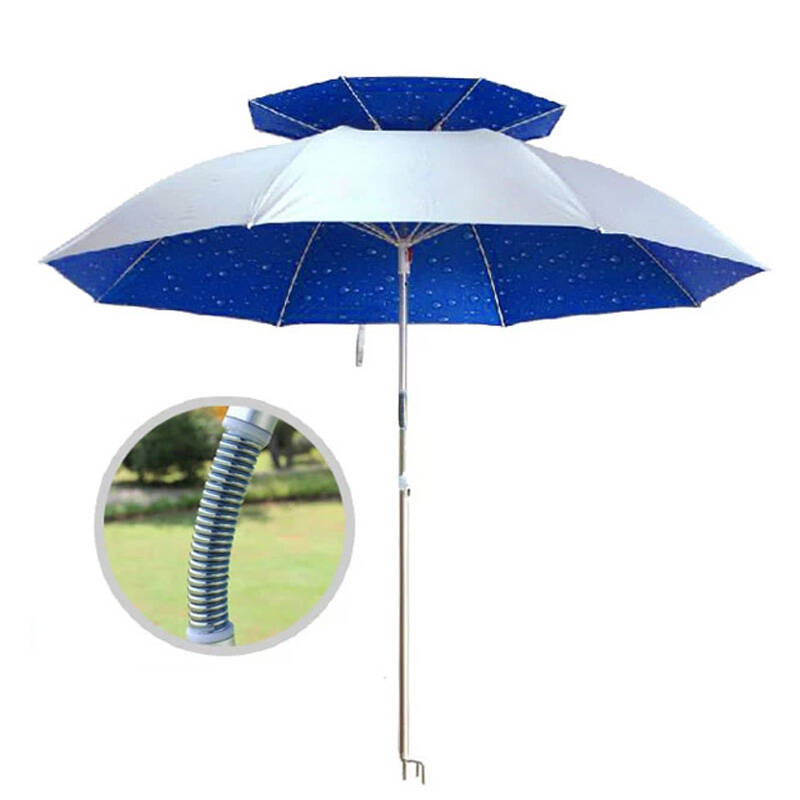 1.8米单向2米钓鱼伞渔具垂钓防雨 台钓伞 1.8米单向水滴款铝杆不通风