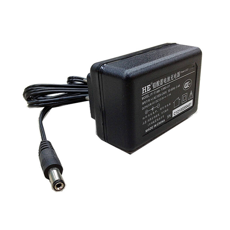 8v1a适配器 电动摩托车电瓶 13.8v-1a夹子充电器