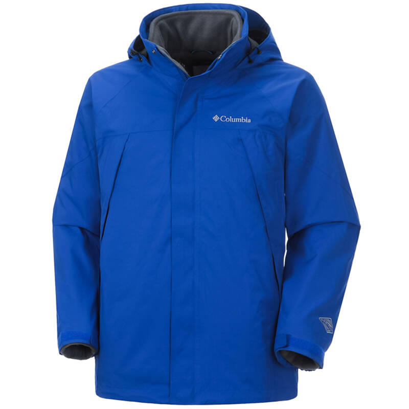 columbia/哥伦比亚 男款防水透气连帽冲锋衣 pm2977 437/蓝色 xl