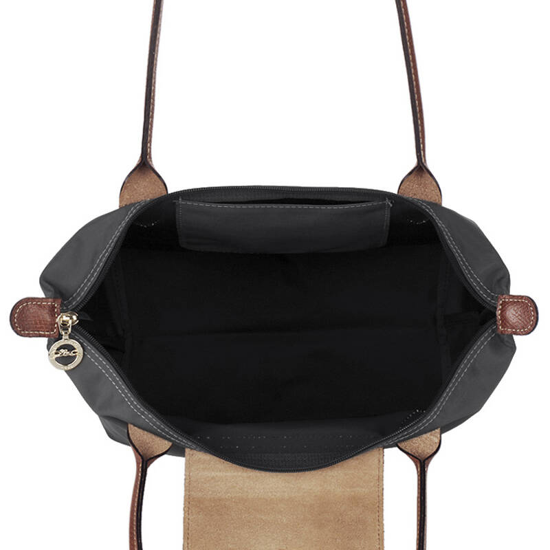 珑骧longchamp 尼龙小号长柄手提包 紫红色 2605 089 832 灰黑色