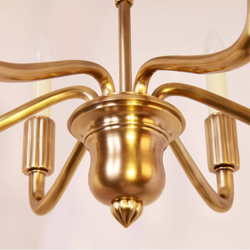 帝拿 全纯铜灯欧式复古简约客厅餐厅卧室书房别墅吊灯具p2872 p2872-6