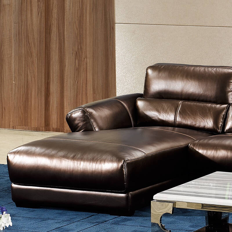 格调沙发 真皮沙发 头层黄牛皮 现代简约 客厅沙发组合 转角沙发 ps