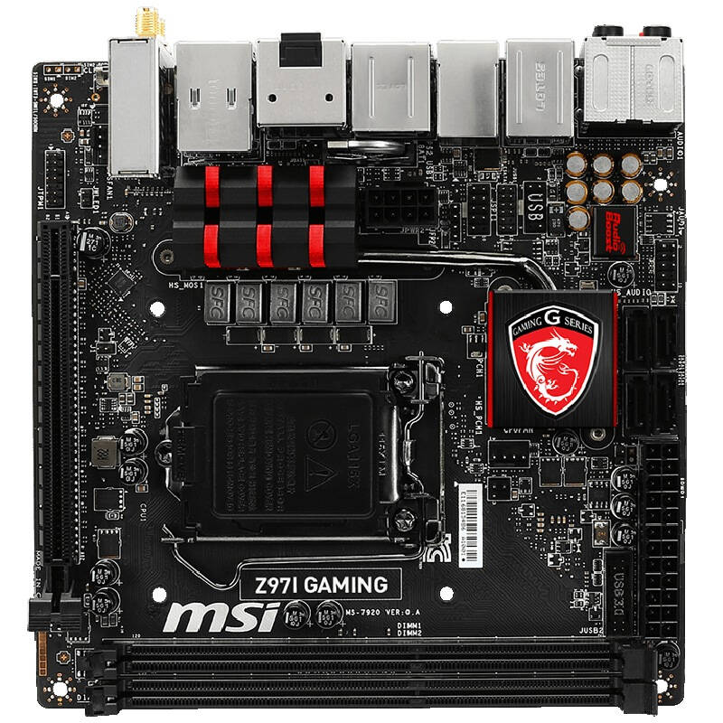 微星(msi) z97i gaming ac主板 (intel z97/lga 1150)
