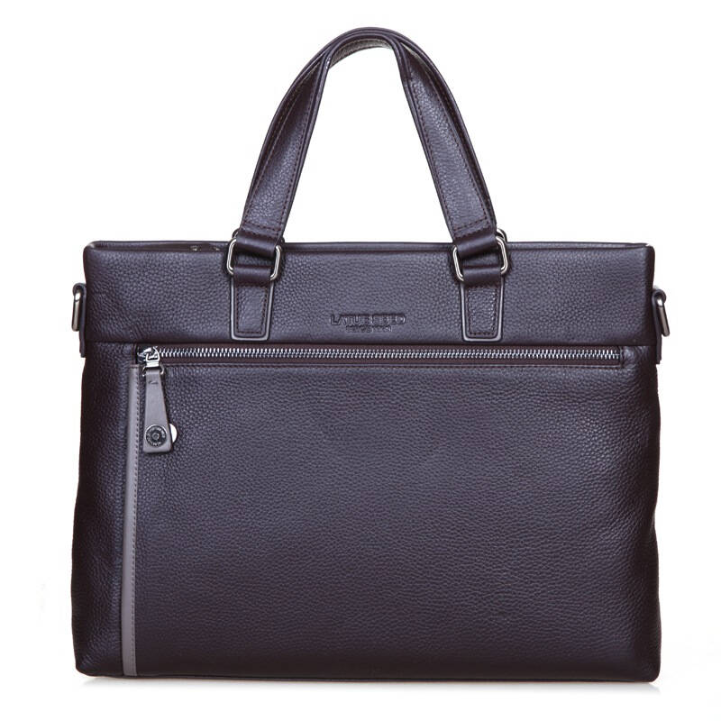 劳斯帅特(latue seed)男包 荔枝纹头层牛皮手提商务包公文包 s887