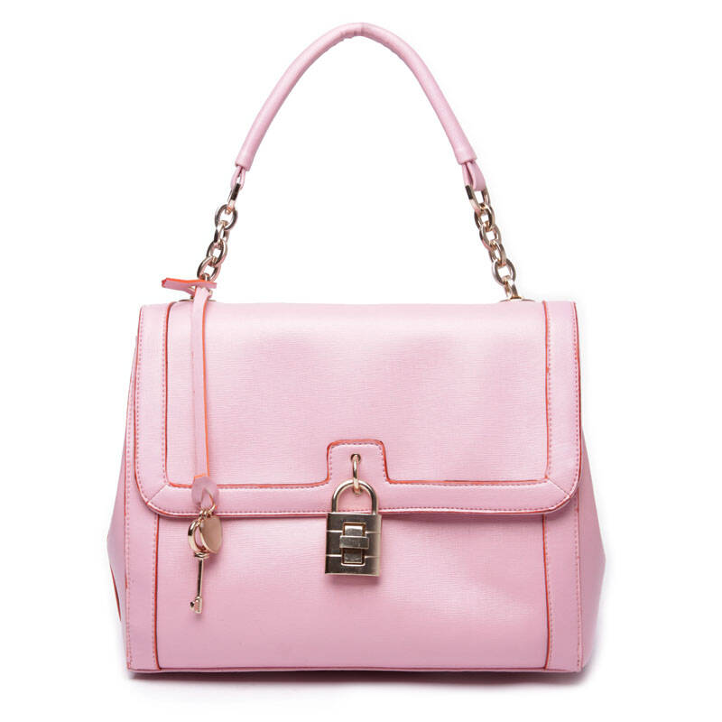 vend 2012新款欧美时尚简约亮皮手提单肩斜挎女包 vl654粉色 vl654