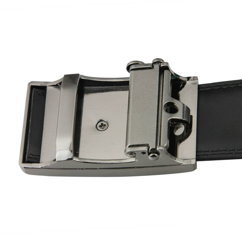 polomeisdo保罗美思得男式加宽真皮贴皮工艺自动扣皮带y-3456a黑色