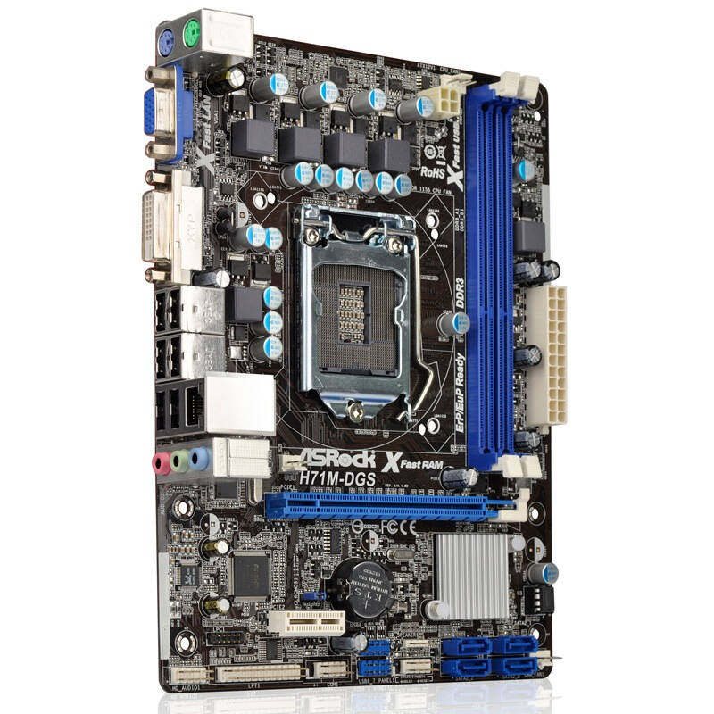 華擎(asrock)h71m-dgs 主板(intel h61/lga 1155)