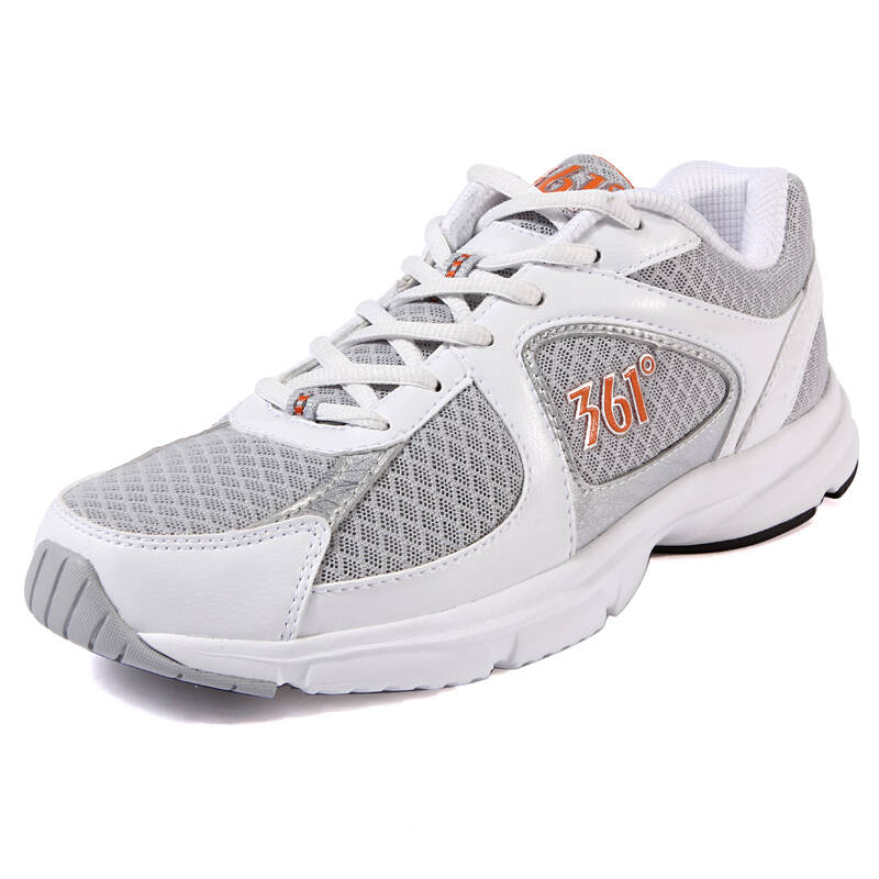 361° 春夏新款休闲跑步男鞋 超轻 透气 户外运动鞋 lm 7112233 白色