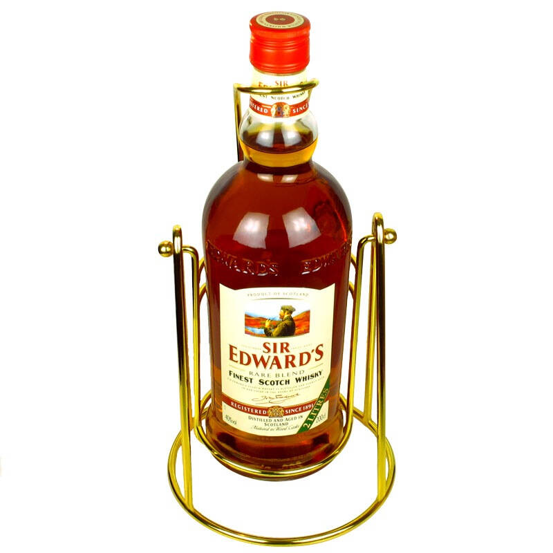 英国siredwards爱德华爵士威士忌2l 摇架礼盒 自营