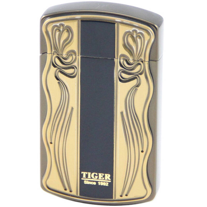tiger虎牌 防风打火机712-db缎面灰金tw712db-06 自营