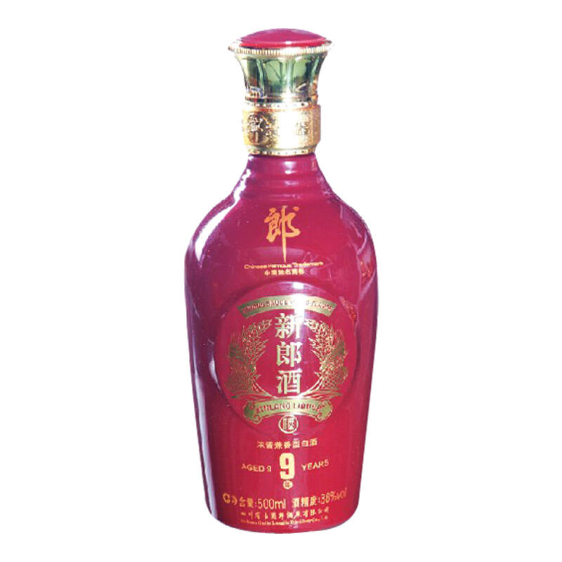 38度 郎酒集团 新郎酒9年(浓酱兼香型白酒) 500ml