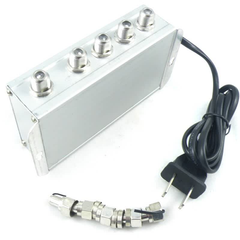 视贝(seebest) 1020s8 有线电视信号放大器 (一进四出 20db) 银色