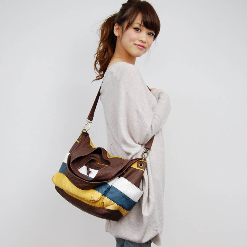 crosscharm女包女士单肩包糖果拼色手提包斜挎包kgt