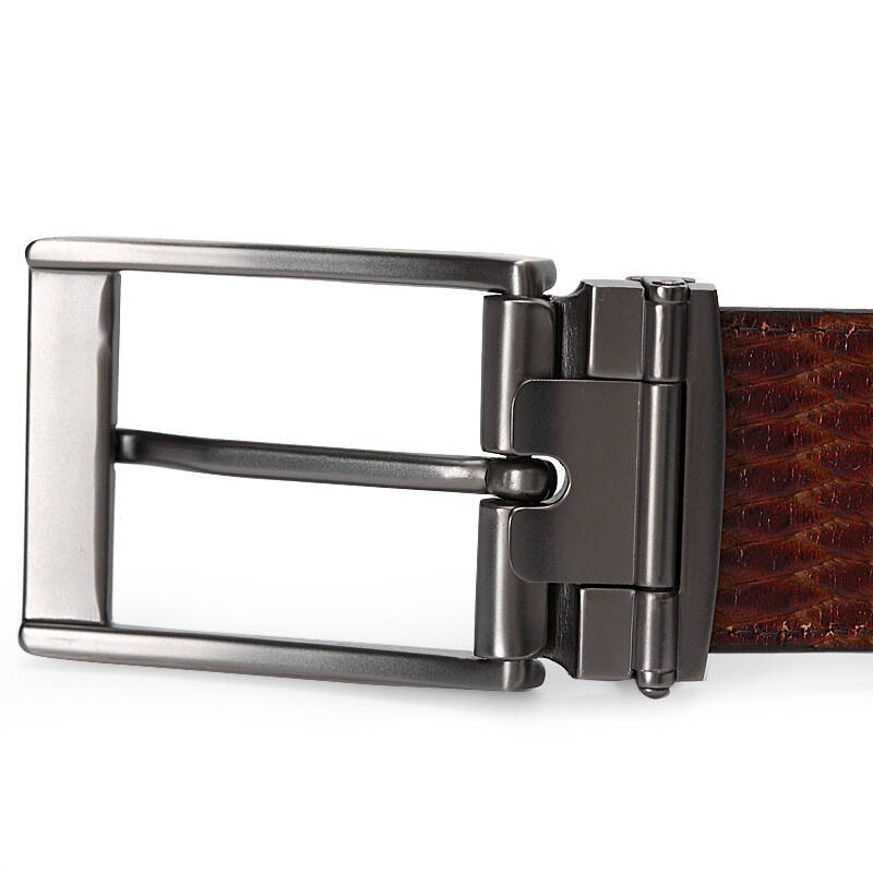 万里马wanlima男款牛皮针扣皮带12057873008浅啡