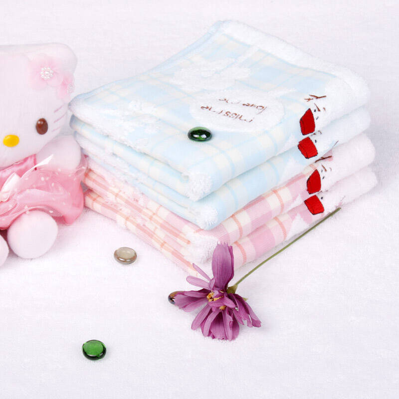 亚光loftex 雪人毛巾圣诞雪人无捻纱纯棉面巾620402 蓝色 面巾