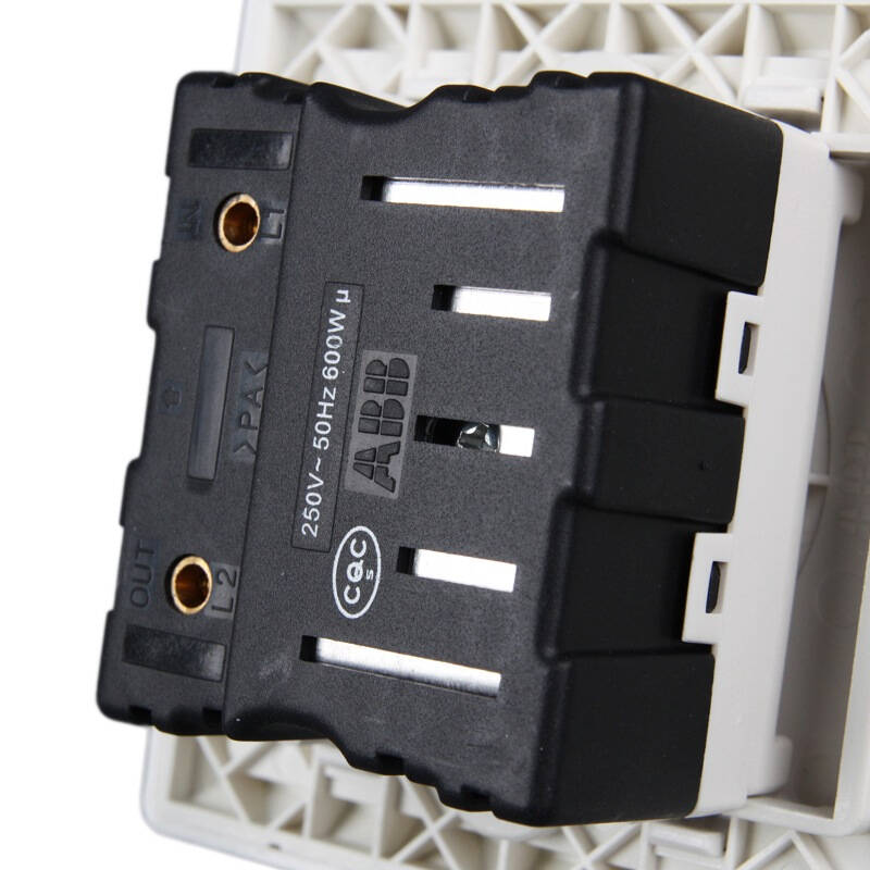 abb ae412 德逸旋钮式调光开关(25-600w) 白色