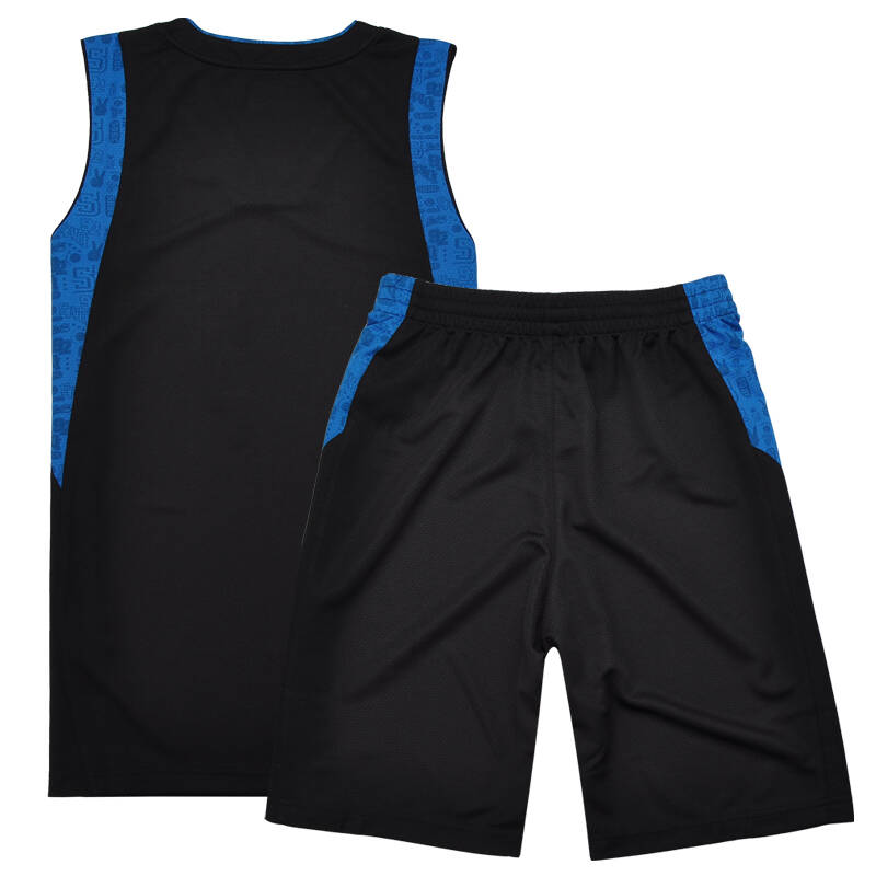 赛琪saiqi 春夏男款针织篮球服162051 黑色-02 xl