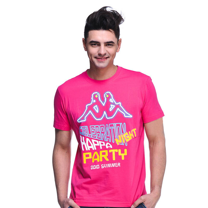 kappa卡帕 背靠背 短袖t shirt 甜菜红 k2102td441-518 xxl