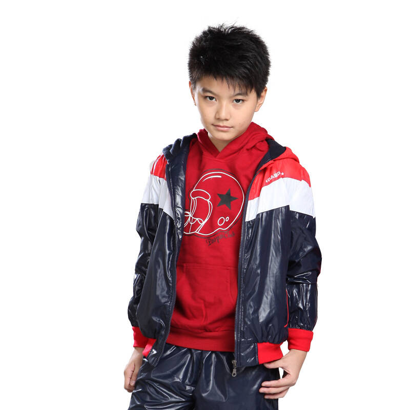 越位少年装(offside) 13春秋新款男童装带帽套装男大童外套长裤