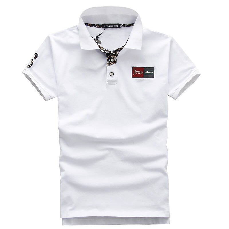 杰仕维登 josswhedon 新款男士时尚休闲翻领纯棉修身