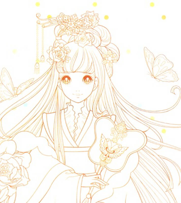 公主涂色炫彩华本:琉璃公主(附华丽水钻30颗)