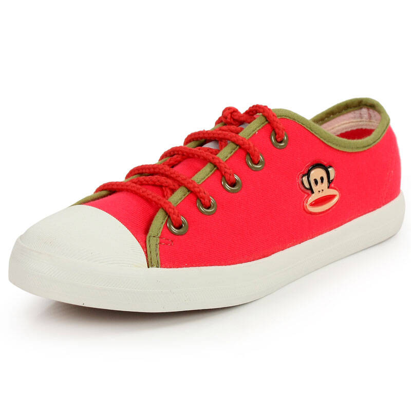 大嘴猴 paul frank 女子新款经典休闲潮流帆布鞋 cah206 玫红 37