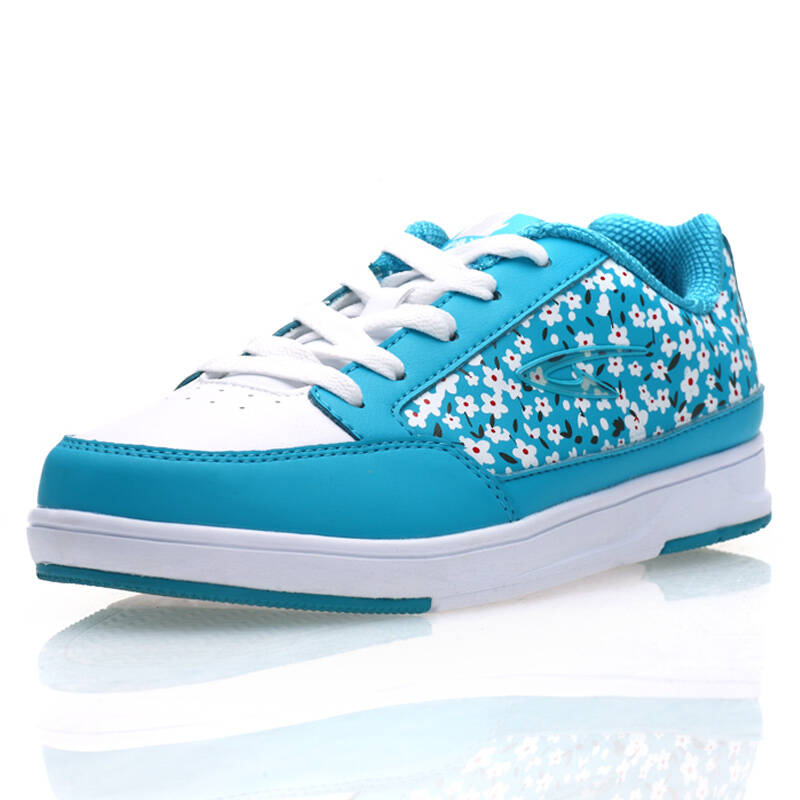 德尔惠deerway 田园风 2012年新款女款休闲运动板鞋 51223827 松绿蓝