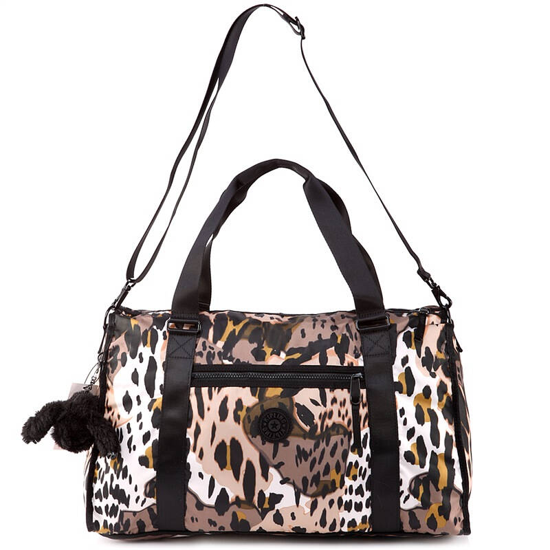 kipling 吉普林女士豹纹织物手提包 sl4744 spotted xy