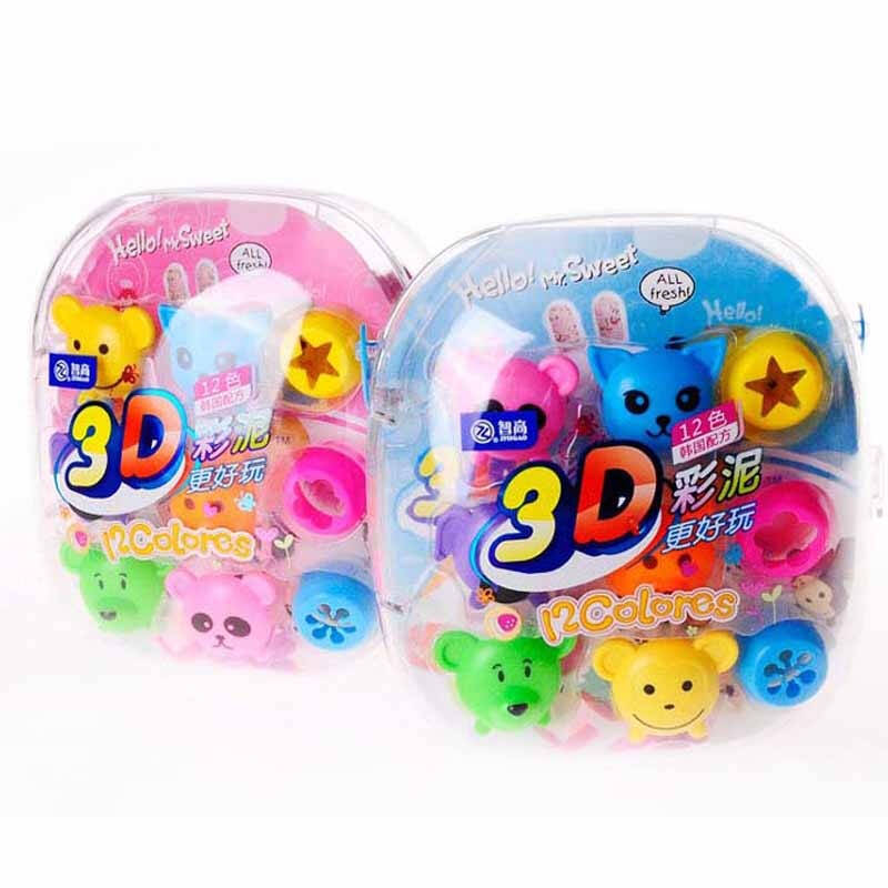 智高(zhigao)广告款智高3d彩泥橡皮泥动物世界主题模具套装儿童手工