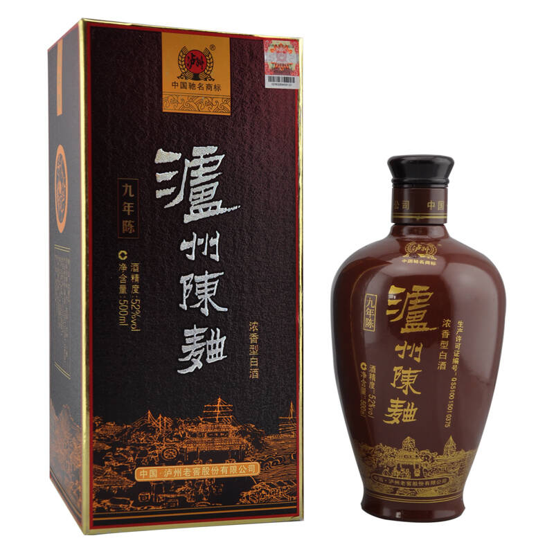52度 泸州老窖陈曲(九年)浓香型 500ml